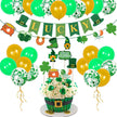St. Patrick's Day Balloon Party Decoration Kit – 32-Piece Clover & Lucky Balloon Set