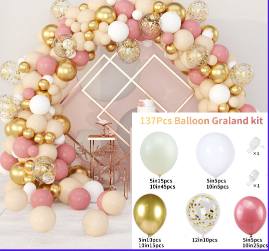 Bohemian Balloon Garland Kit – Multi-Style Wedding & Birthday Party Decoration