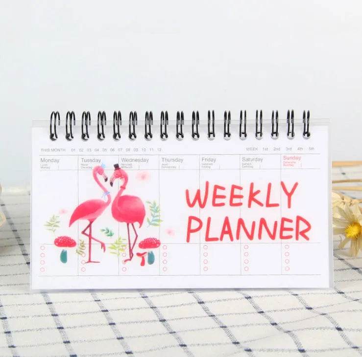 Cartoon tearable week planner
