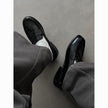 Men's British-Style Slip-On Leather Loafers – Height-Increasing Option, Sizes 38–46