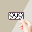 999 Angel Number Completion and Renewal Sticker