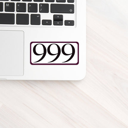 999 Angel Number Completion and Renewal Sticker