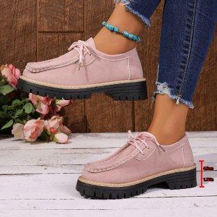 Lace-up British-style Loafers For Women