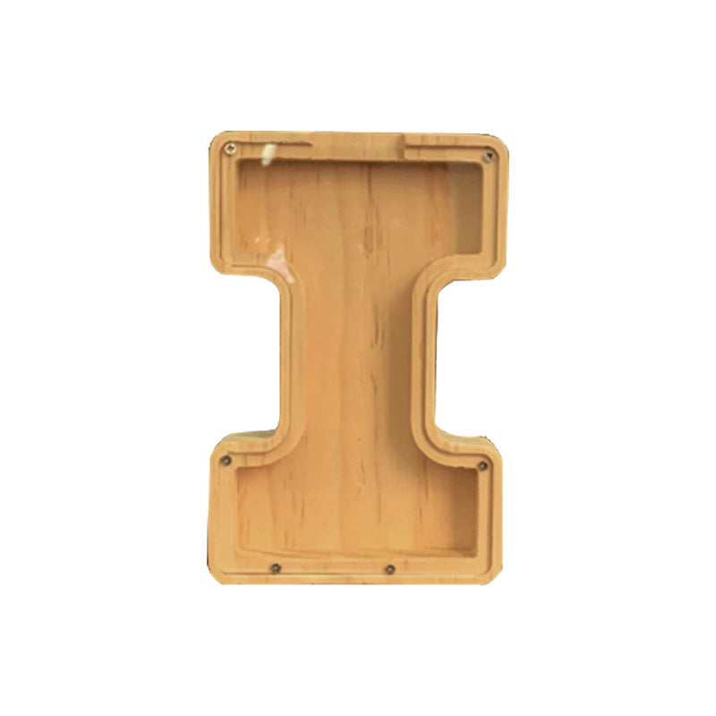 Wooden Animal & Alphabet Piggy Bank – Kids Holiday Gift, A–Z & Animal Styles