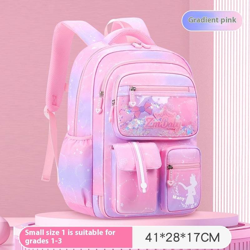Children’s Cartoon School Bag – Load-Reducing Backpack