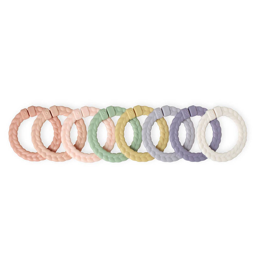 Itzy Ritzy Canada - Bitzy Bespoke Itzy Rings™ Linking Ring Set: Rainbow