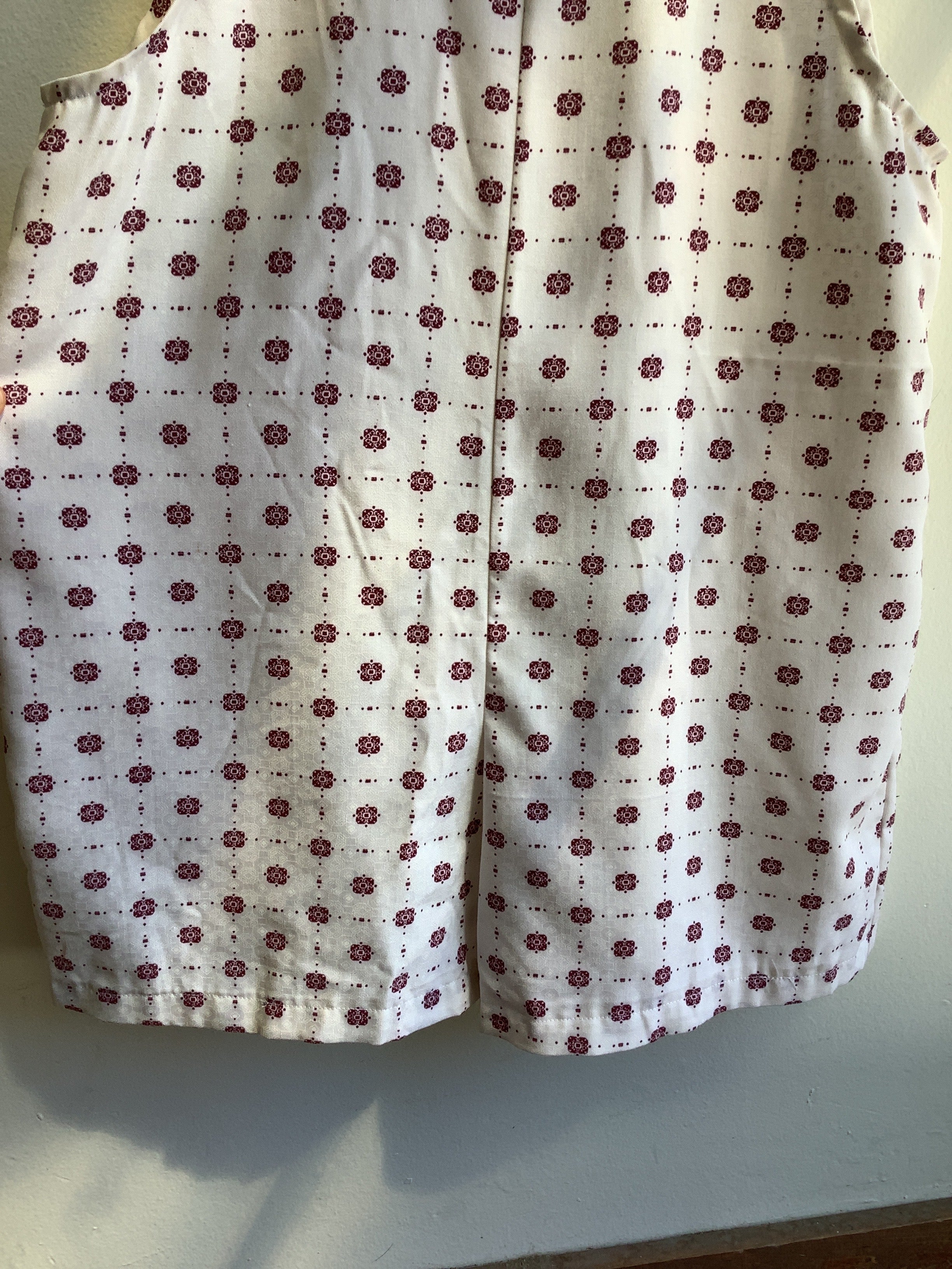Butterflies in Ballgowns Retro Geometric Floral Short Overalls