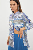 Classic Patterned Shirt - Blue