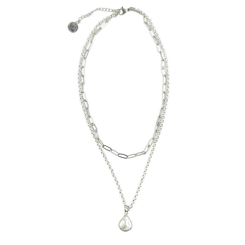 Keshi Pearl Double Strand Necklace