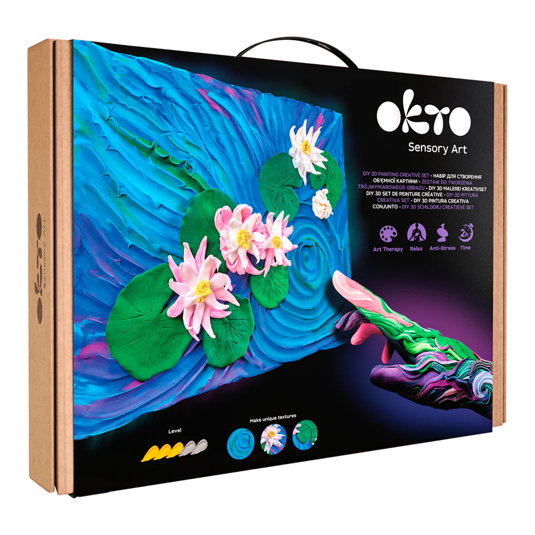 OKTO - DIY 3D CREATIVE PAINTING SET - WATER LILIES