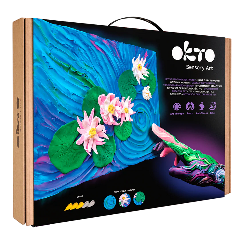OKTO - DIY 3D CREATIVE PAINTING SET - WATER LILIES