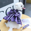 Fiona Bow Dog Dress Harness and Leash Set | Dog Walking Set
