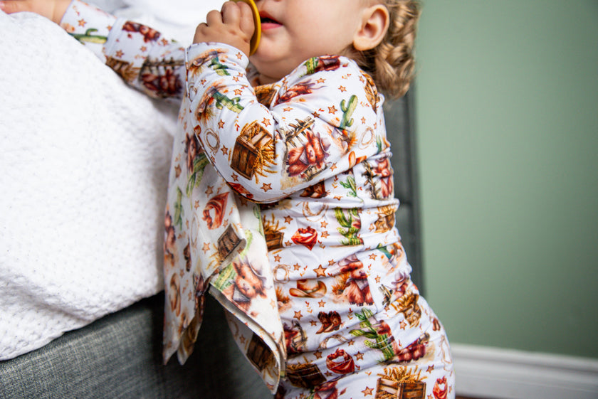 Pyjama vache highland cow-boy western