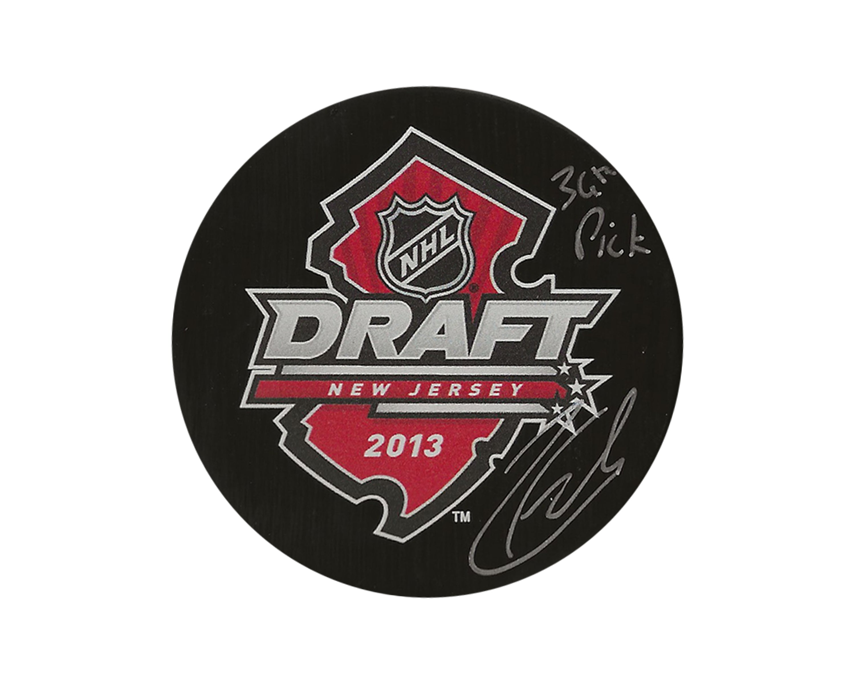 Zach Fucale Autographed 2013 NHL Draft Puck Inscribed 