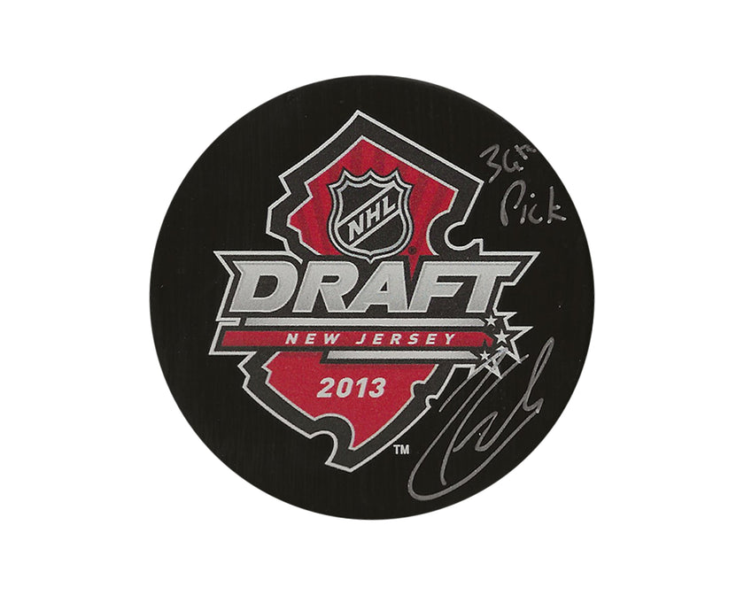 Zach Fucale Autographed 2013 NHL Draft Puck Inscribed 