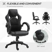 Erling Gaming-Office Chair with Swivel and Tilt Functions-Black