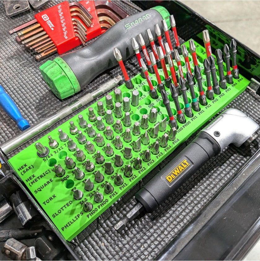 Screwdriver Hex Bit Storage - Fits 2