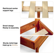 Elara Solid Wood Bed Frame