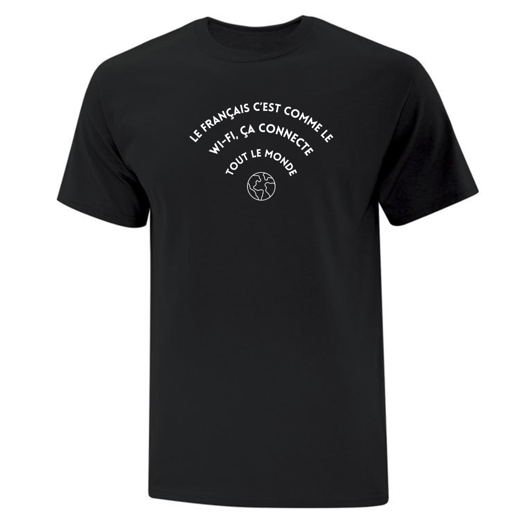 T-shirt WI-FI imprimé