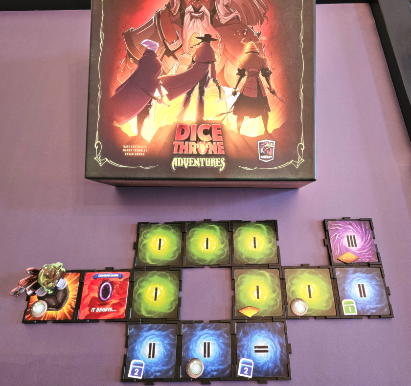 Dice Throne Adventures - Tile holders with storage tower