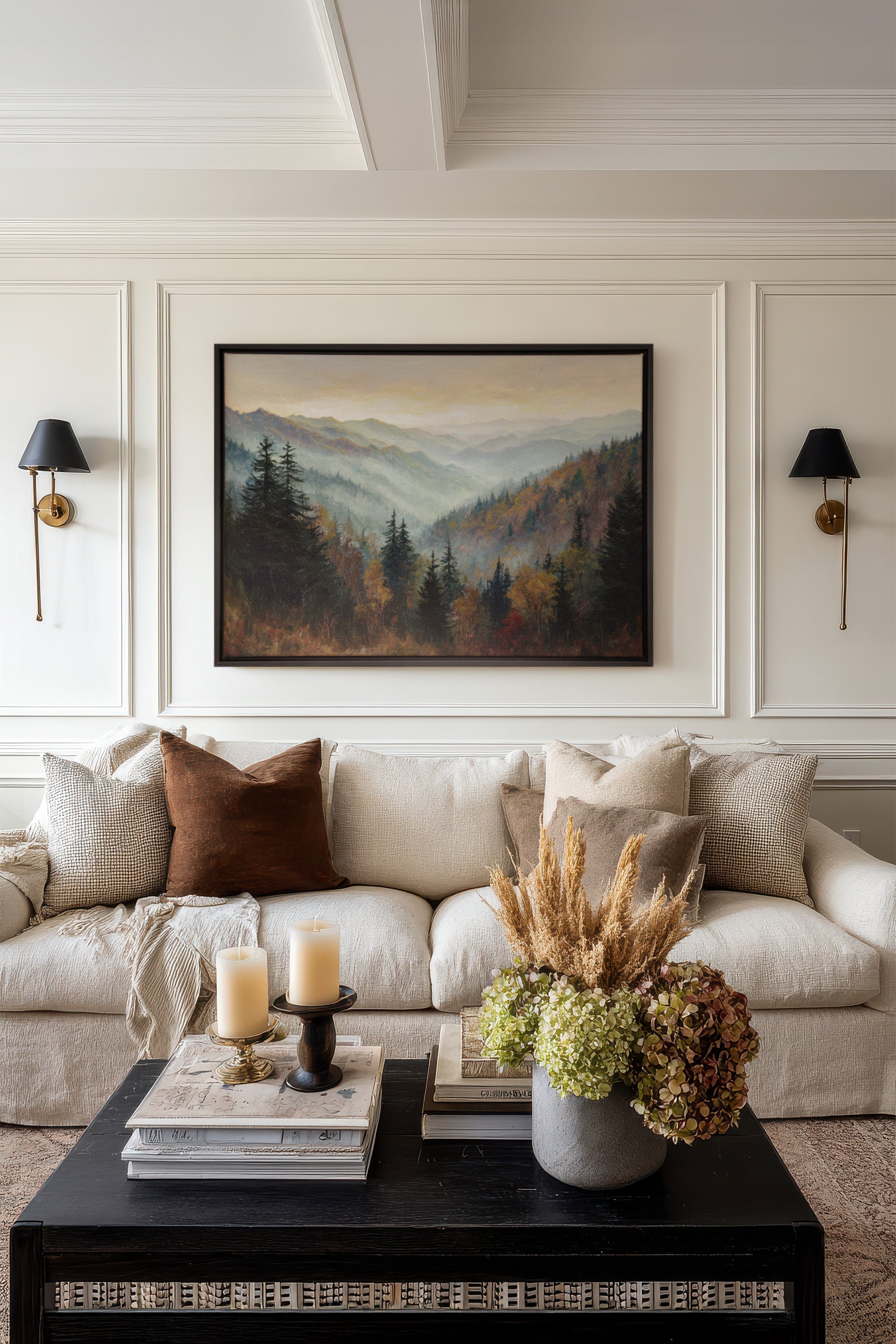 MOUNTAIN MORNING II, Oeuvre sur toile étirée