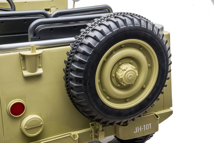24V Army Jeep 3 Seater DELUXE Kids Ride On Car with Remote Control