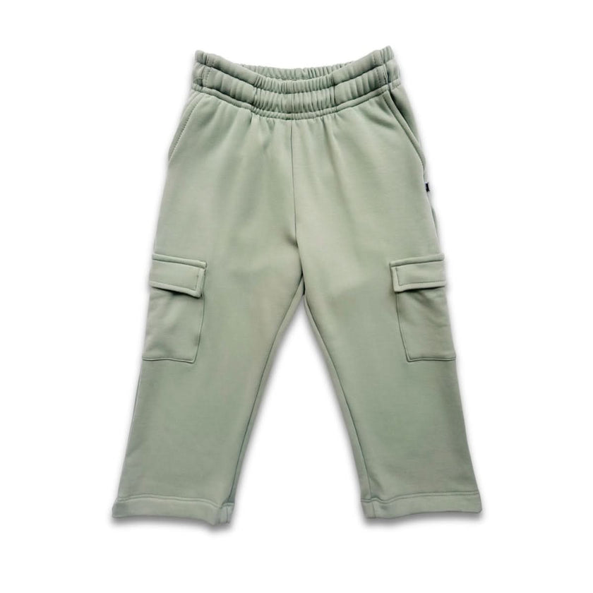 Kids' Bamboo Fleece Cargo Pants | Black