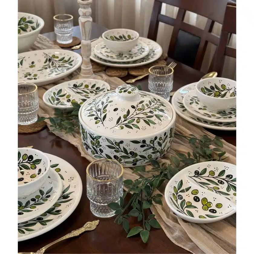 Handcrafted Ceramic Dinnerware Set for 6 – Luxury Tableware Dinner Set & Homeware Decor