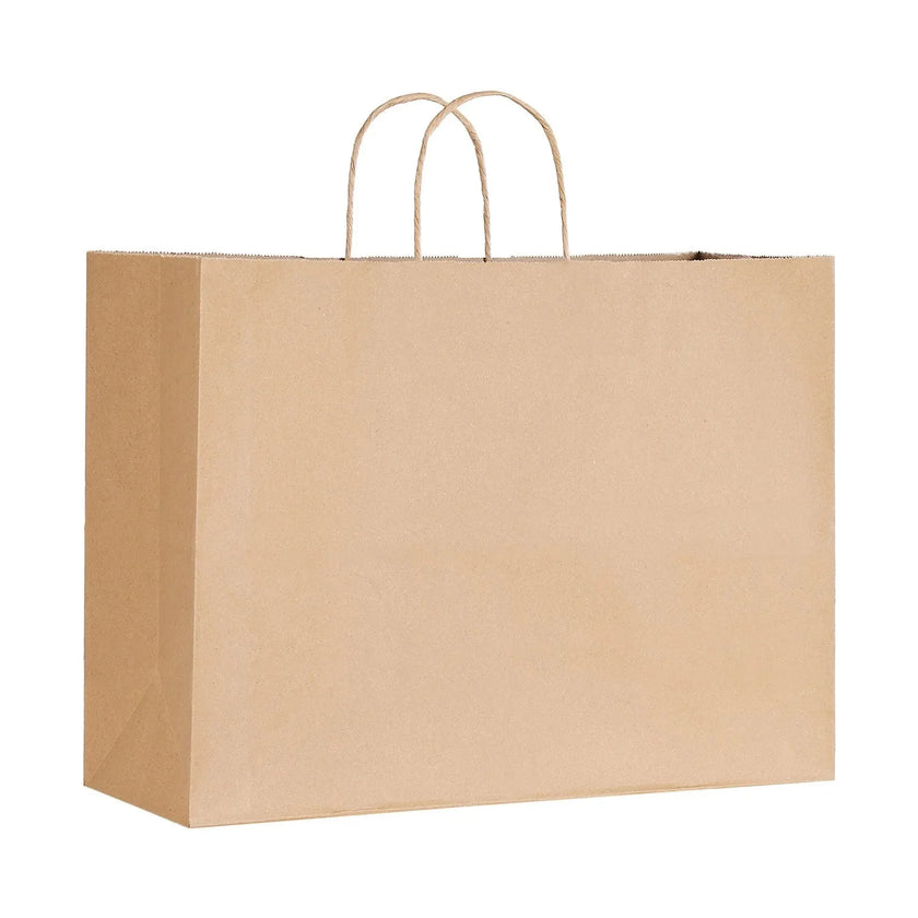 VEVOR Kraft Paper Bags with Handles  Large Eco-Friendly Bags