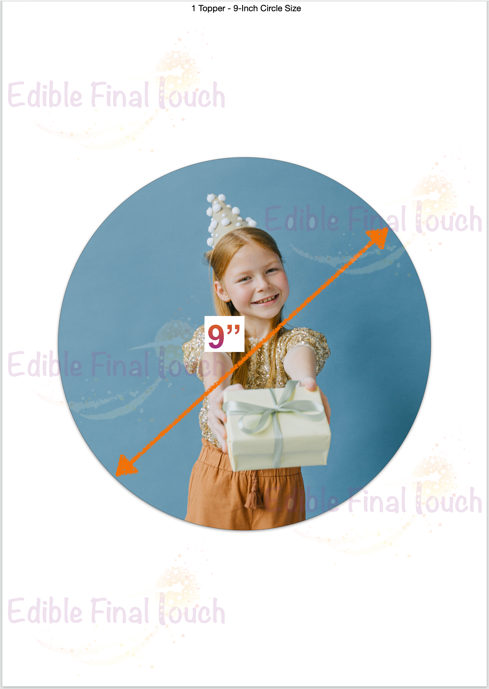 Large Edible Icing Sheets 11x16 A3 - Design Cake Toppers