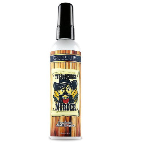 9 ml (0.3 oz), Sandalwood & Cedar Scent Poop Spray | Turd Degree Murder | Poopee Chic