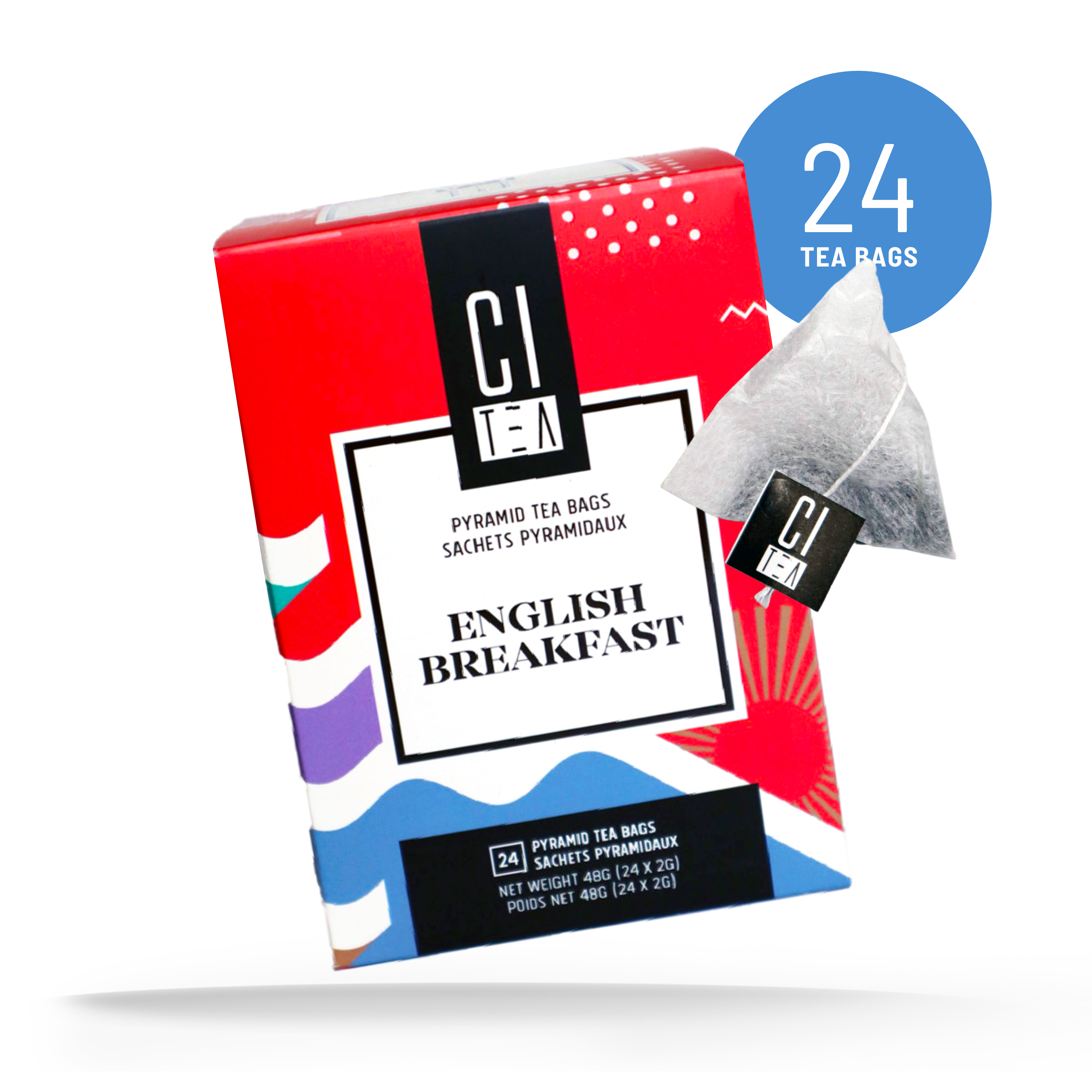 English Breakfast Tea - 24 Pyramid Tea Bags