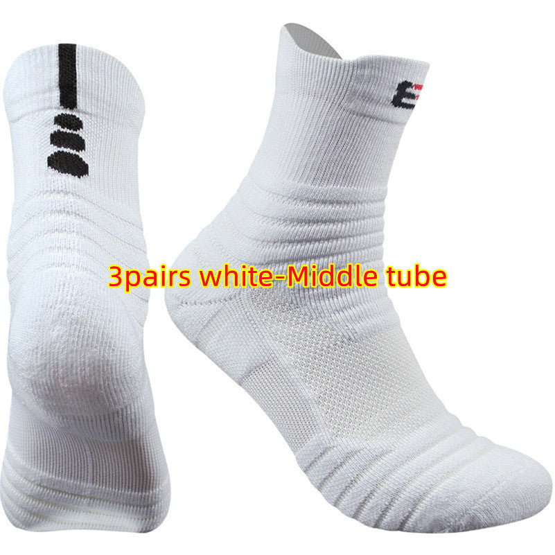 Cotton Blend Ankle Socks – Black, White & Gray | Short & Middle Tube