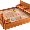 Play22 - Large Wooden Kids Sandbox with Lid