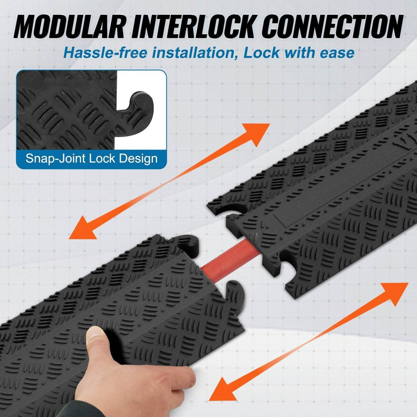 39 In Speed Bump 2000 Lbs Cable Hose Protector Ramp Drop Over Cord Cover
