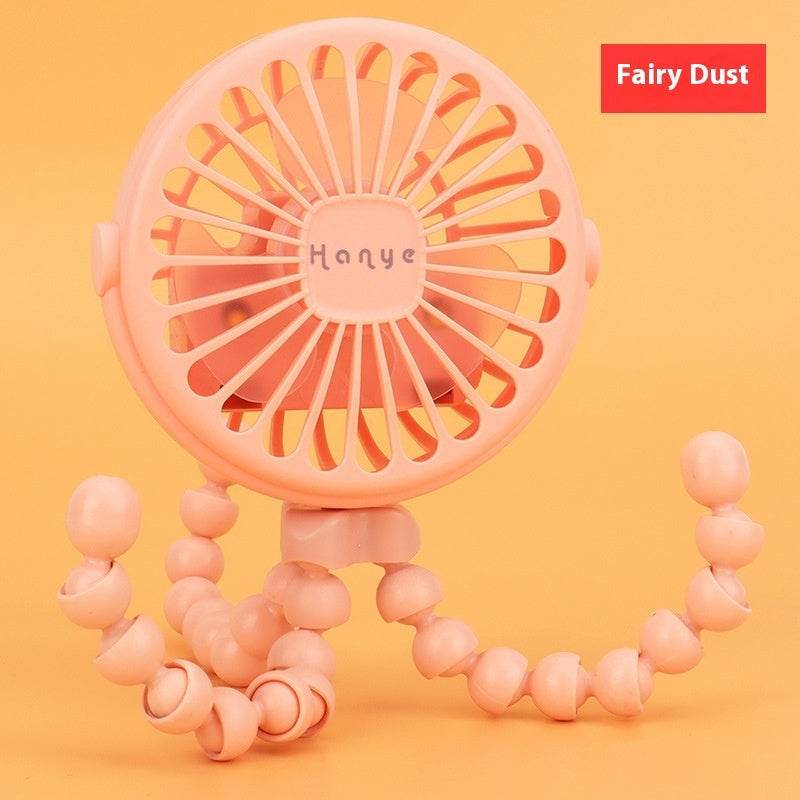 USB Powered summer heat Handheld fan with stand and Night light