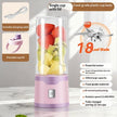 Rechargeable Electric Juicer Cup – Portable USB Blender with 6-Blade & Double Cup | 500ML