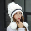 Women Cozy Knit Fleece-Feel Beanie With Ear Flaps Winter Hat Perfect For Skiing & Outdoor Activities