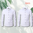 Men's Long Sleeve Business Casual Shirt – Loose Fit, 10 Colors, S–8XL | Canada & USA
