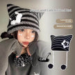 Breathable Windproof Cute Thermal Head Cover Woolen Cap beanies