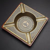Luxury Cigar Ashtray, Wooden Metal Alloy 4-Slot and 2-Slot Cigar Rest