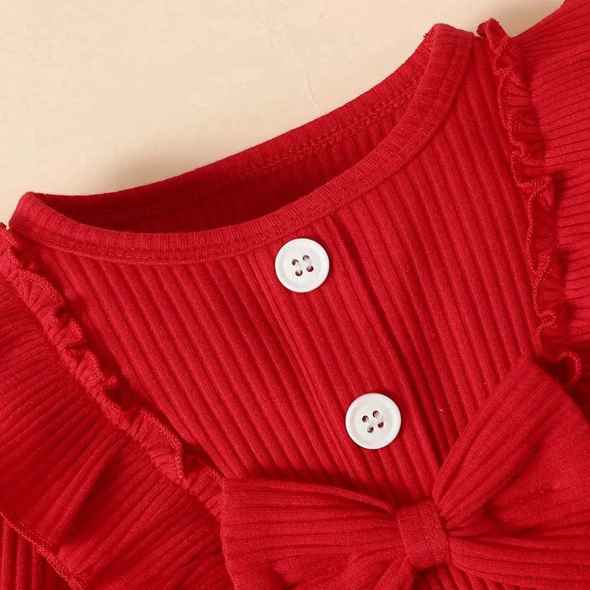 Newborn Baby girl  Toddler Suit Sunken Stripe Top And Printed Peach Heart Leggings two piece for girls