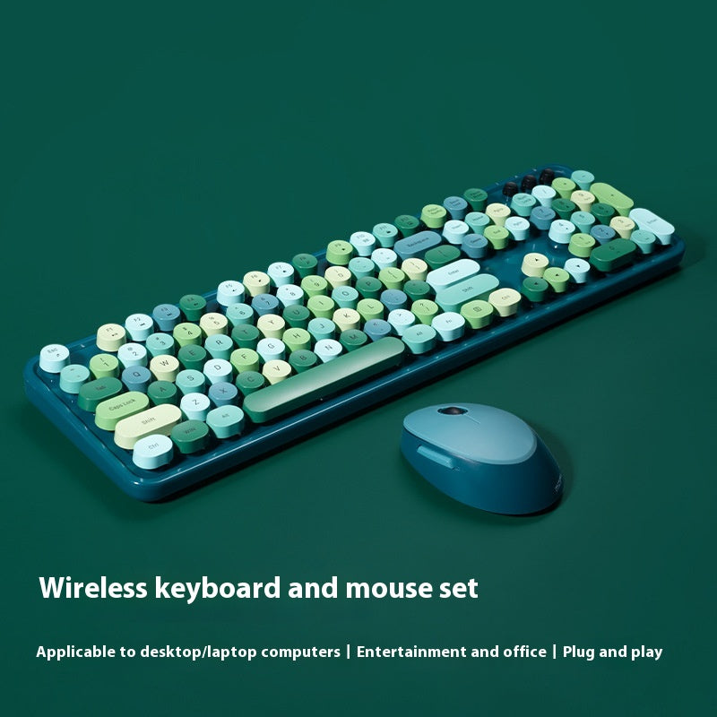 Wireless Keyboard and Mouse Set – Colorful Ergonomic Combo for Home and Office Canada