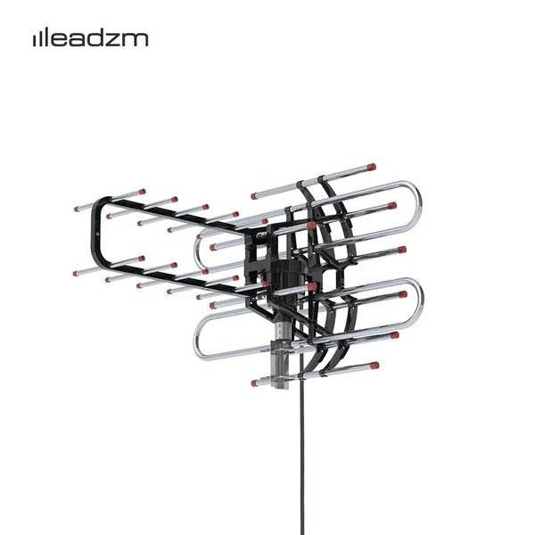 TA-851B 360Rotation UV Dual Frequency 45-860MHz 22-38dB Open Antenna Silver