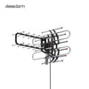 TA-851B 360Rotation UV Dual Frequency 45-860MHz 22-38dB Open Antenna Silver