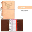 Notebook A6 Leather Loose-leaf Tally Book Note Pad  Memo Note Book