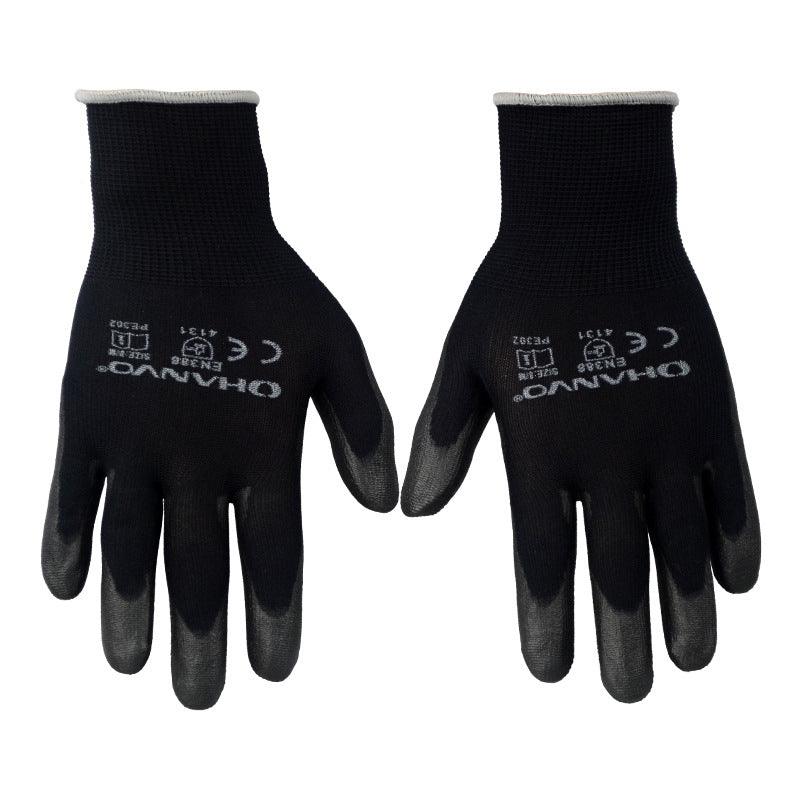 Nitrile Palm Coated Precision Work Gloves – 13-Needle Polyester Fine Operation Gloves for Electronics & Automotive