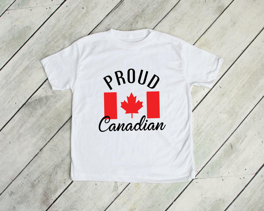 Proud Canadian Baby Bodysuit or Toddler T-Shirt