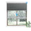 Double Layer Electric Honeycomb Curtain with Solar Charging & 15-Channel Remote, Motorized Blackout Blinds