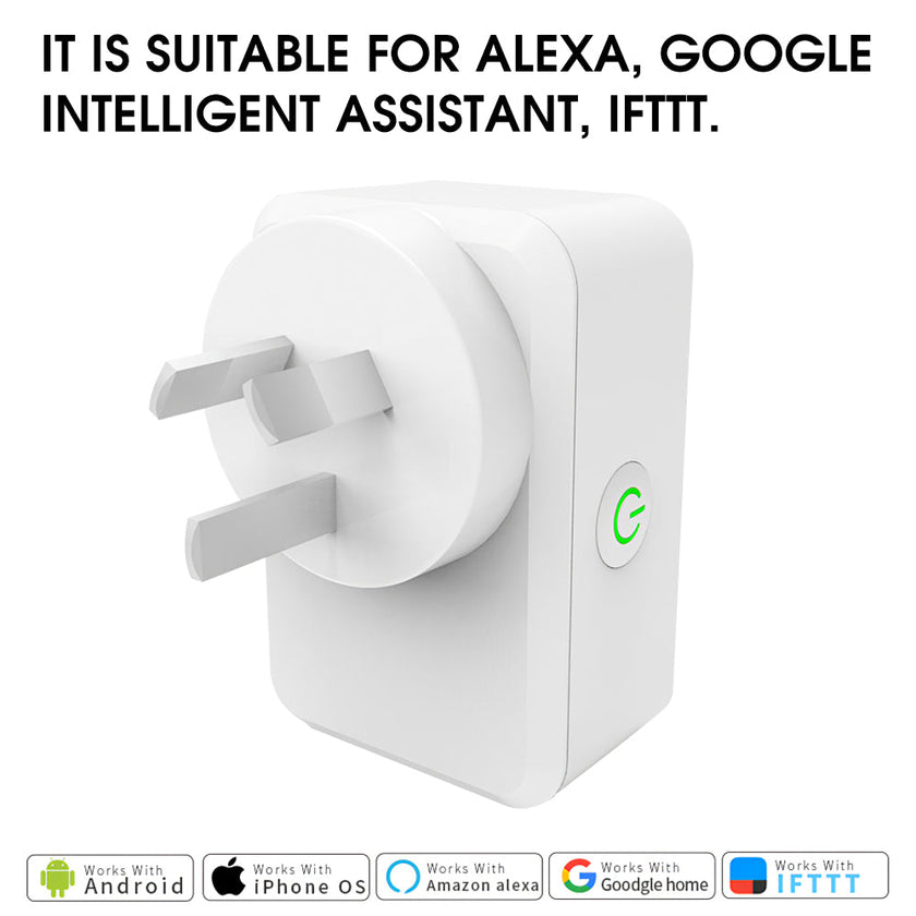 WiFi Smart Plug with Timer and Voice Control